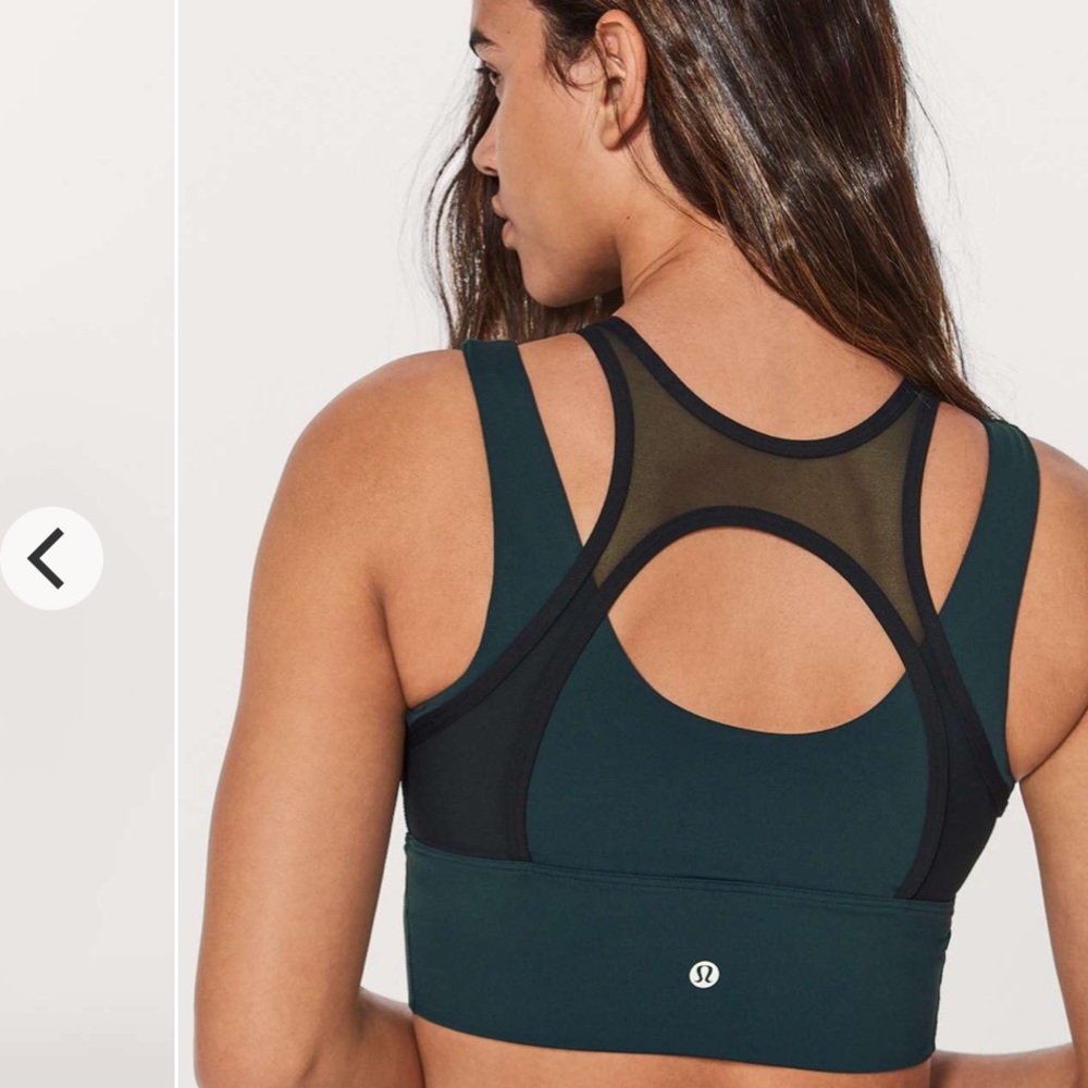 lululemon athletica Teal and Black Sports Bra